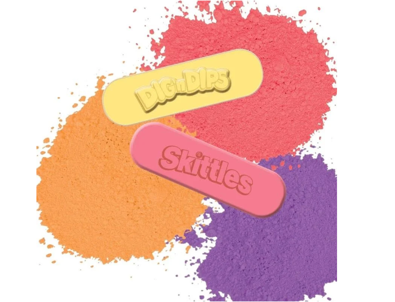 Skittles Dig N’ Dip Candy Strip with Dipping Sticks – 2 Pack, 0.85 oz
