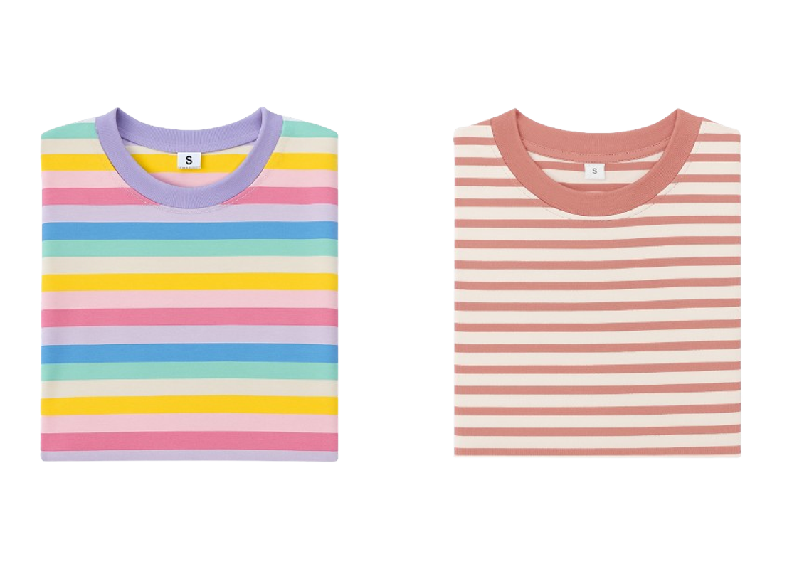 Girls’ 2-Pack Striped Tee Bundle