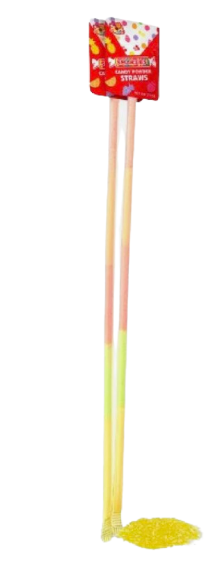 Smarties Candy Powder Straws 0.37oz, 12-Count Assorted Fruity Flavors