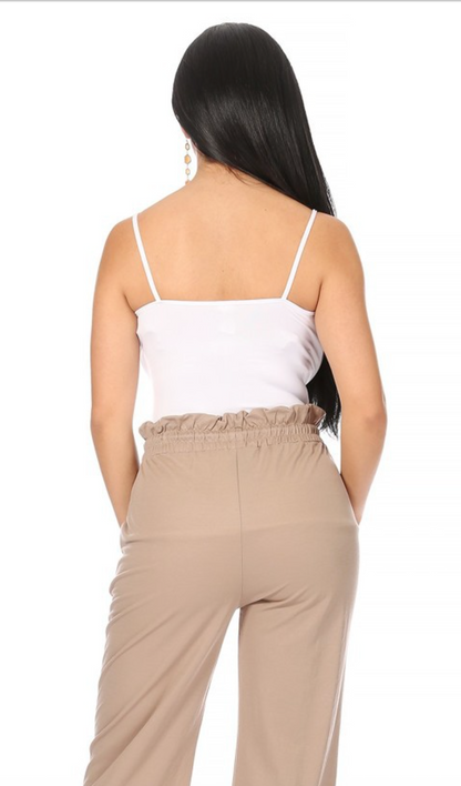 Women’s Solid Drawstring Wide Leg Lounge Pants