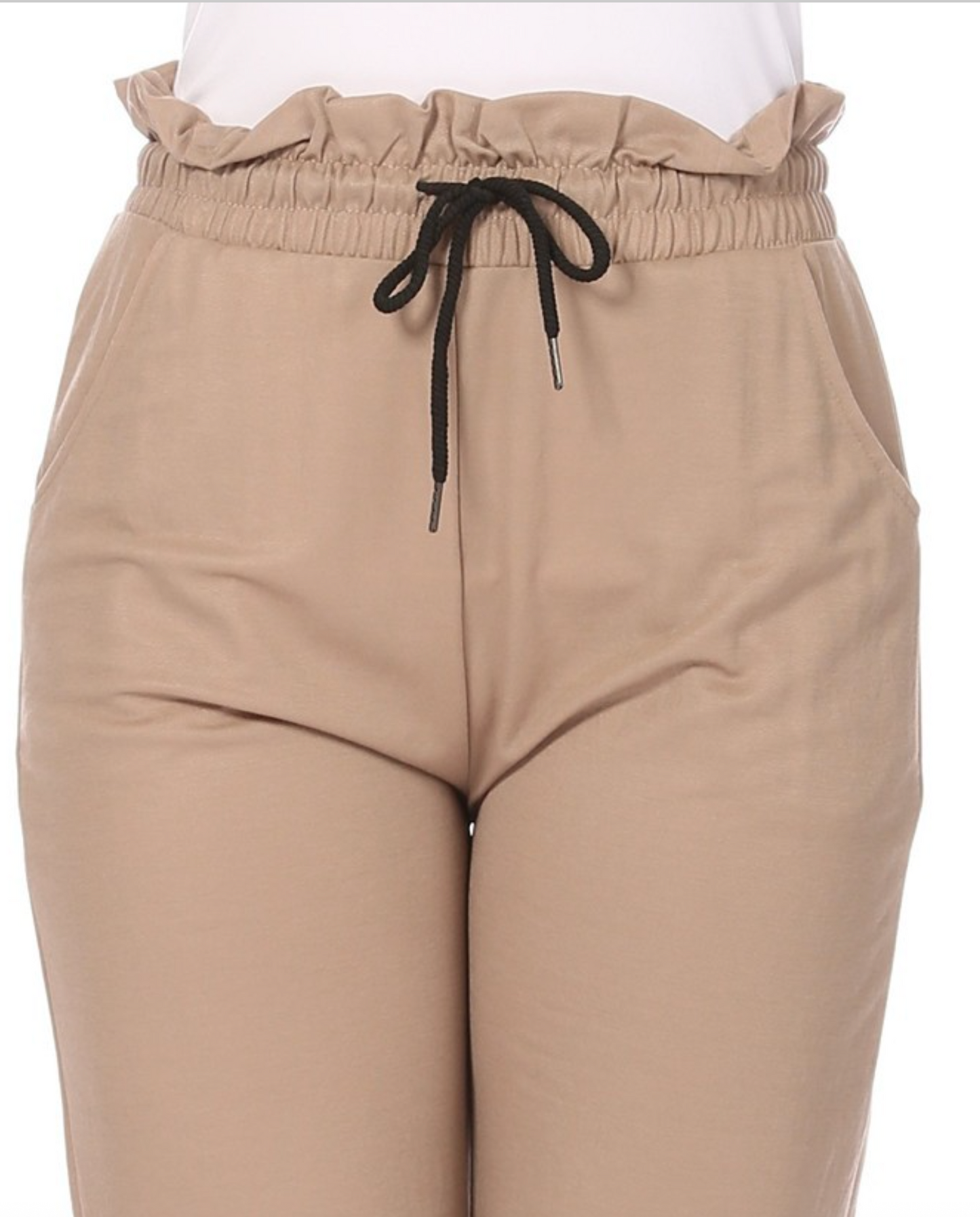 Women’s Solid Drawstring Wide Leg Lounge Pants