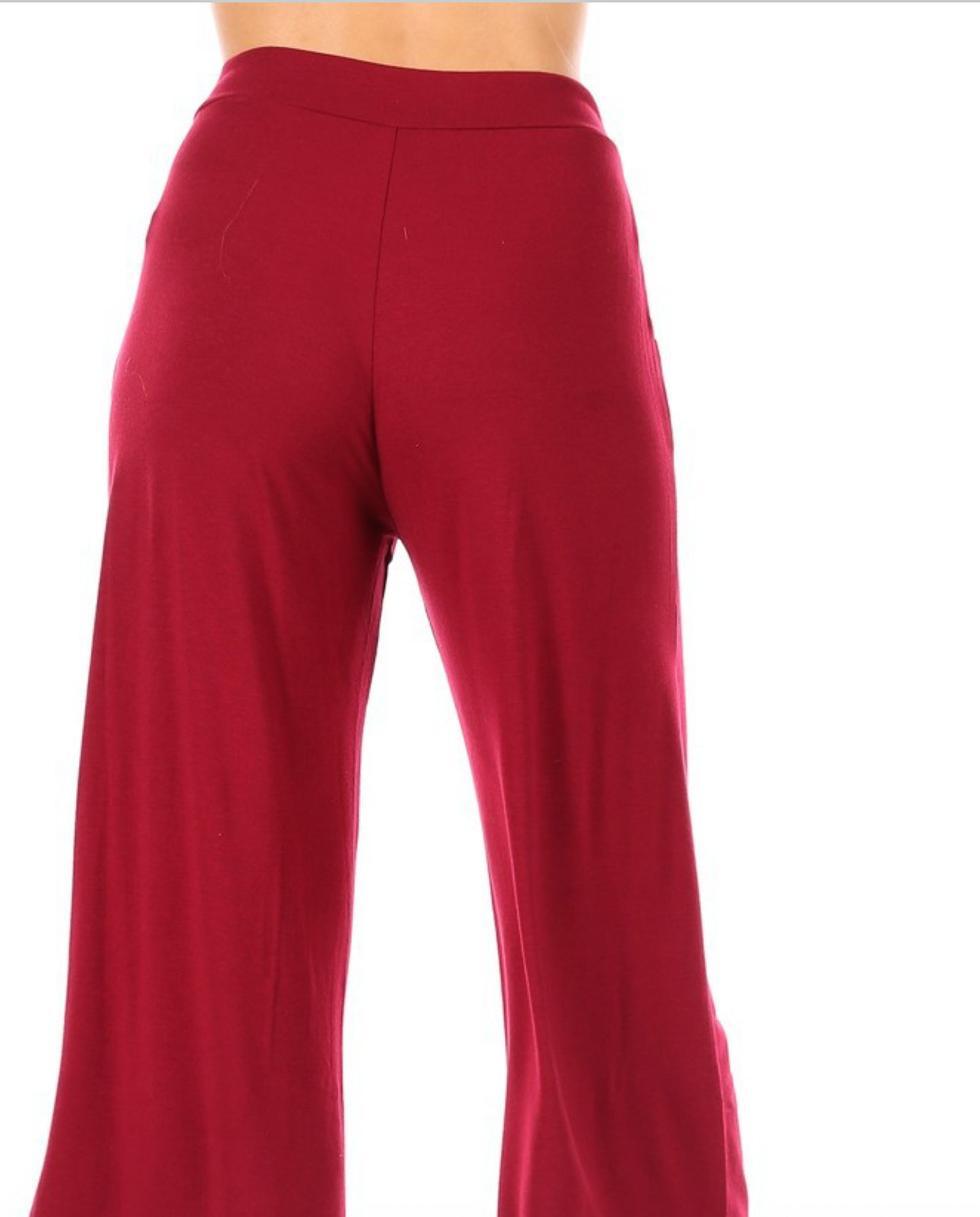 Women’s Solid High-Waisted Drawstring Capri Pants