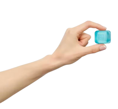 NeeDoh Nice Ice Baby Mini Cube Sensory Fidget Toy – 4-Pack Transparent Squish Set