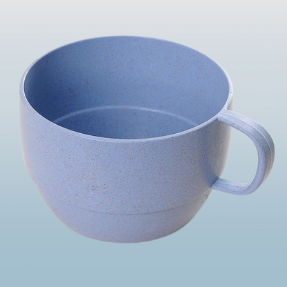 Wheat Straw Plastic Cup with Handle