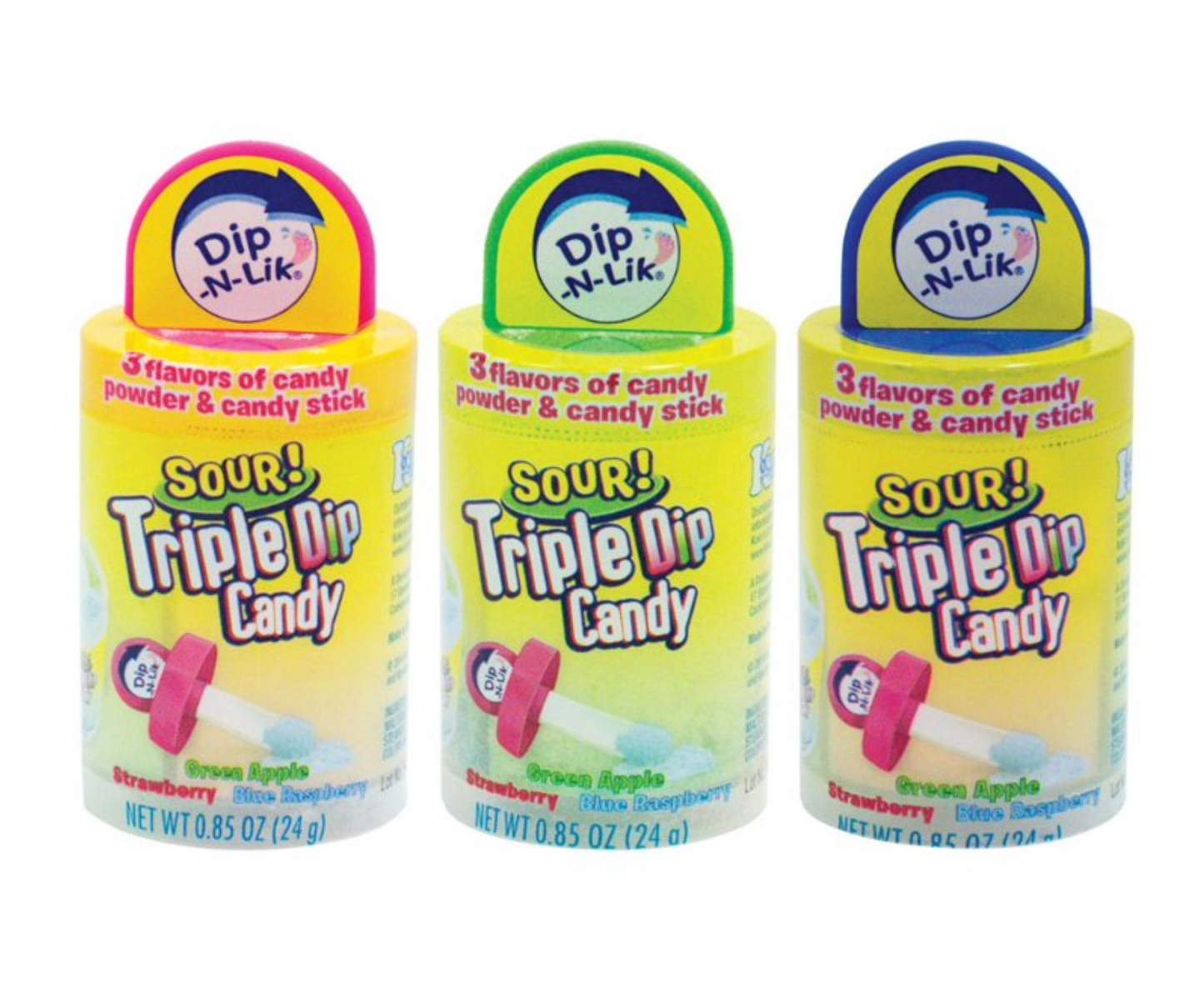 Koko's Sour Triple Dip Candy – 3 Flavor Sour Powder Candy