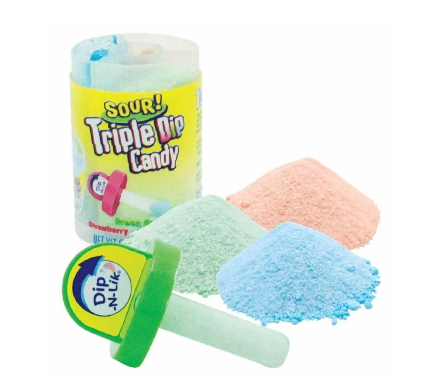 Koko's Sour Triple Dip Candy – 3 Flavor Sour Powder Candy
