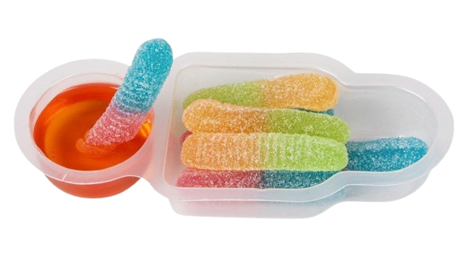 2-Pack Sour Goo Dunkers – Gummy Worms with Sour Dip
