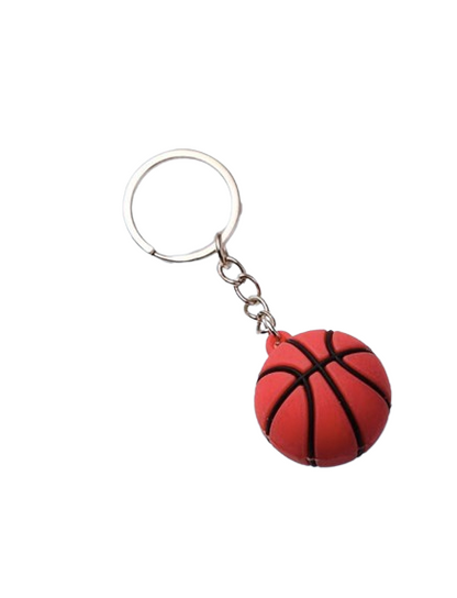 3D Sports Ball Keychain, 4-Pack