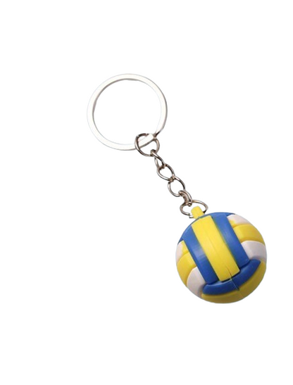 3D Sports Ball Keychain, 4-Pack