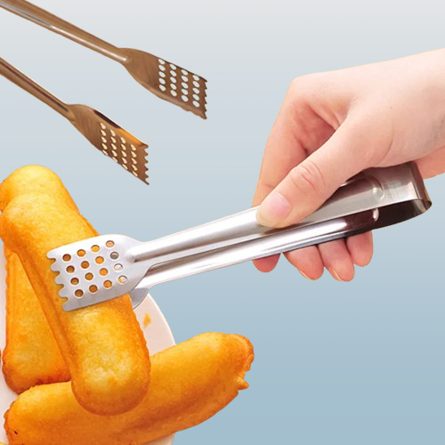 Stainless Steel Anti-Scalding Food Tongs – Heat-Resistant Grip