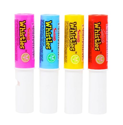 Swizzels Whistles Candy Sticks – 10-Pack | Assorted Fruity Flavors,