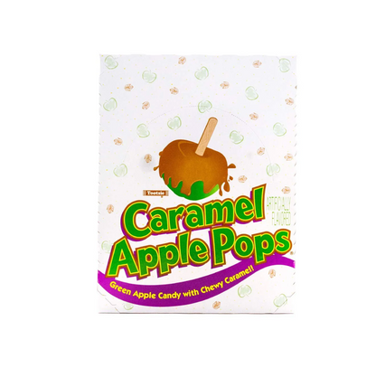 Tootsie Caramel Apple Pops 8-Pack, Green Apple Candy with Chewy Caramel – 0.625 oz Each