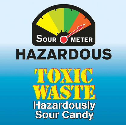 Toxic Waste Super Sour Candy Yellow Drum