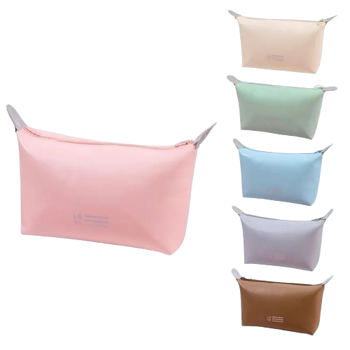 Safe Haven & CO Travel Fashion Dumpling Makeup Bag – Soft Silicone Cosmetic Pouch, Assorted Colors