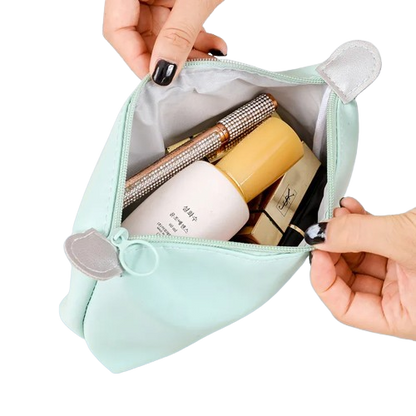 Safe Haven & CO Travel Fashion Dumpling Makeup Bag – Soft Silicone Cosmetic Pouch, Assorted Colors