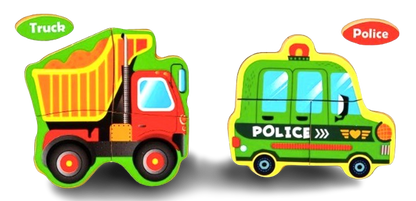 Safe Haven & CO Wooden Toddler Jigsaw Puzzle Set – 2 Pack Learning Puzzles (12–24 Months)