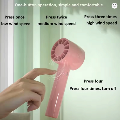 USB Rechargeable Portable Mini Desktop Fan and Phone Holder