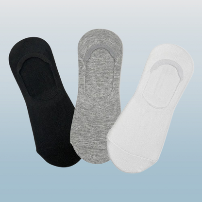 Women Pure Cotton Non-Slip Breathable Low-Cut Boat Socks