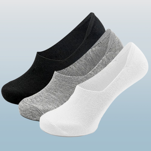 Women Pure Cotton Non-Slip Breathable Low-Cut Boat Socks