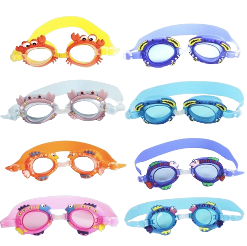 Kids Cartoon Swimming Goggles – Assorted Animal & Character Designs