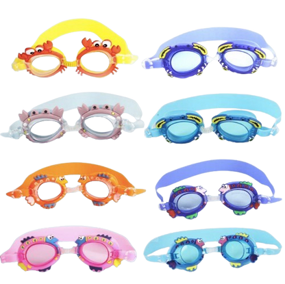 Kids Cartoon Swimming Goggles – Assorted Animal & Character Designs