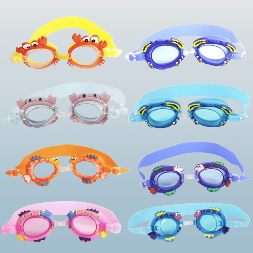 Kids Cartoon Swimming Goggles – Assorted Fun Animal & Character Designs