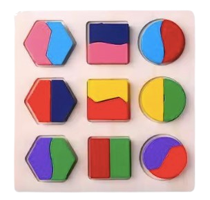 Safe Haven & CO Wooden Shape Sorting Blocks – Early Learning Educational Toy