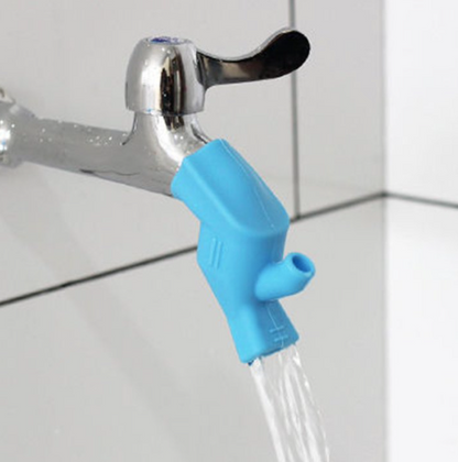 High Elastic Portable Two-Way Silicone Water Tap Extender for Sink Spouts & Travel Use