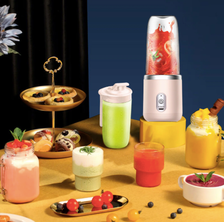 400ml Mini Electric Portable Juicer – USB Rechargeable Travel Blender