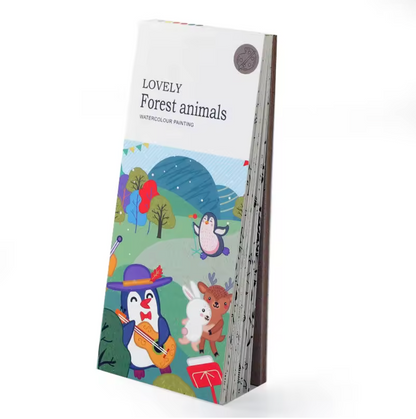 Pocket Watercolor Painting Book for Kids