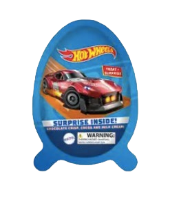 2-Pack Chocolate Candy Hot Wheels Fun Surprise Egg