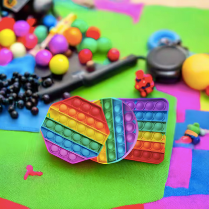 Silicone Push Pop Bubble Sensory Fidget Toy – Small 4.9"