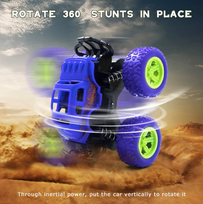 Children's 4WD Inertia Stunt Monster Trucks – Pull-Back Off-Road Vehicle Toy