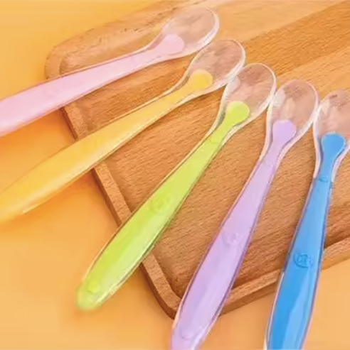 Babies Soft Silicone Training Spoon - 2 Pack