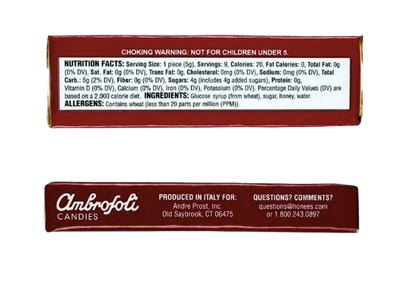 Honees Original Honey Drops Candy – Honey Filled Throat Lozenges (2-Pack)