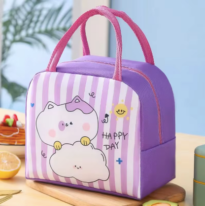Portable Insulated Lunch Bags for Kids – Cute Animal Designs, Reusable Bento Tote