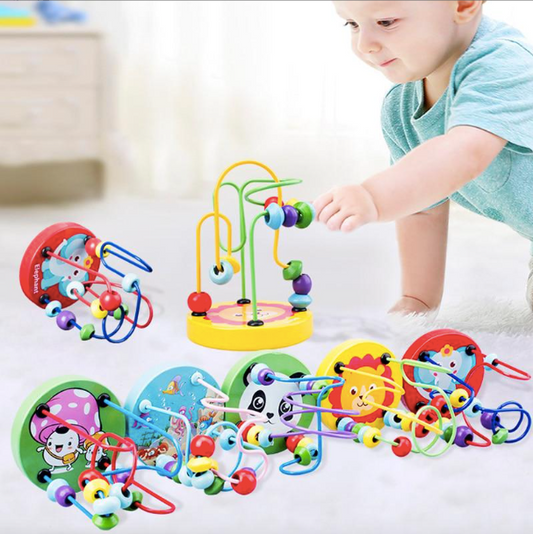Wooden Bead Maze Educational Activity Toy