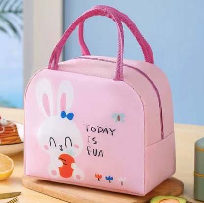 Portable Insulated Lunch Bags for Kids – Cute Animal Designs, Reusable Bento Tote