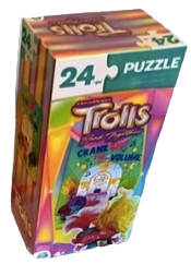 Kids 24-Piece Puzzle – Princess, Spidey, Trolls & Firebuds