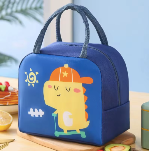 Portable Insulated Lunch Bags for Kids – Cute Animal Designs, Reusable Bento Tote