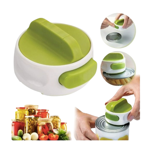 Safe Haven & CO Ergonomic Safety Can Opener – Smooth Edge Manual Design