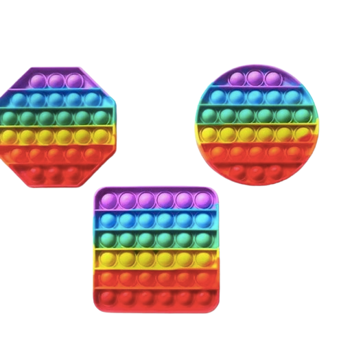 Silicone Push Pop Bubble Sensory Fidget Toy – Small 4.3"