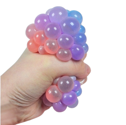 Safe Haven & CO 2-Pack Mesh Stress Balls – Sensory Squeeze Toys for Kids, Anxiety Relief & ADHD Support