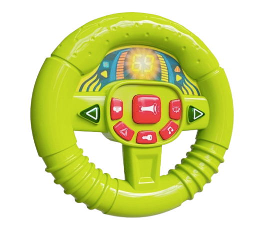 Lollipop Baby’s First Steering Wheel – Interactive Musical Toy for Ages 6+ Months