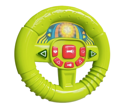 Lollipop Baby’s First Steering Wheel – Interactive Musical Toy for Ages 6+ Months