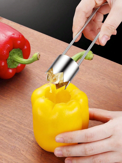 Vegetable and Fruit Corer – Stainless Steel Kitchen Coring Tool