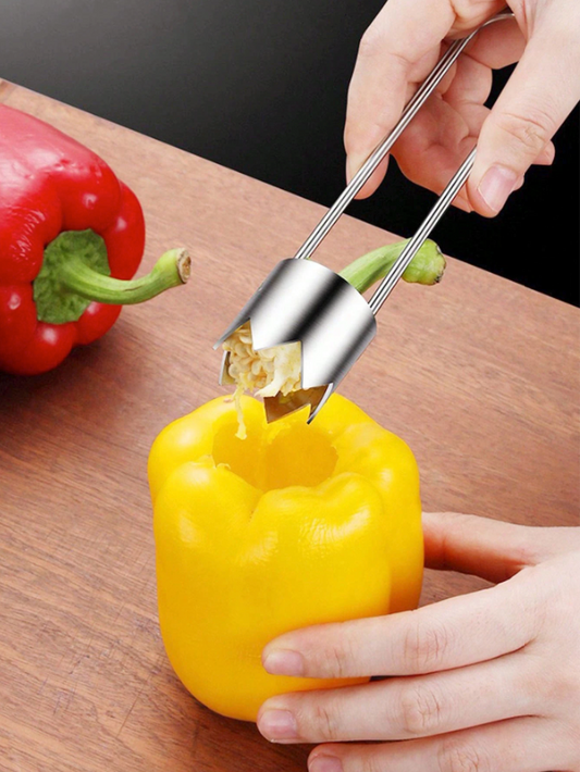 Vegetable and Fruit Corer – Stainless Steel Kitchen Coring Tool