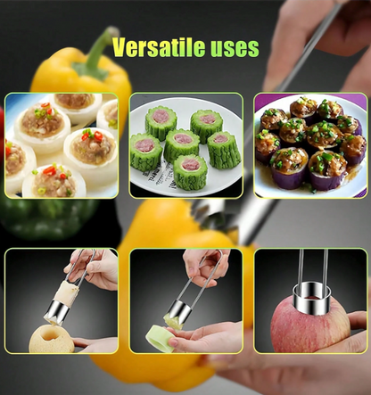 Vegetable and Fruit Corer – Stainless Steel Kitchen Coring Tool