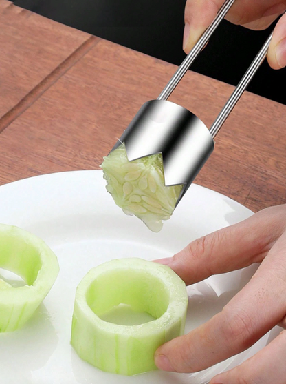 Vegetable and Fruit Corer – Stainless Steel Kitchen Coring Tool