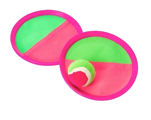 Safe Haven & CO Velcro Catch Ball Paddle Game Set – 2 Paddles & 1 Ball, Adjustable Straps